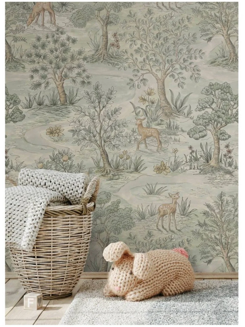 Brewster Peel and Stick Wallpaper Bramble Wintergreen (2 Rolls)